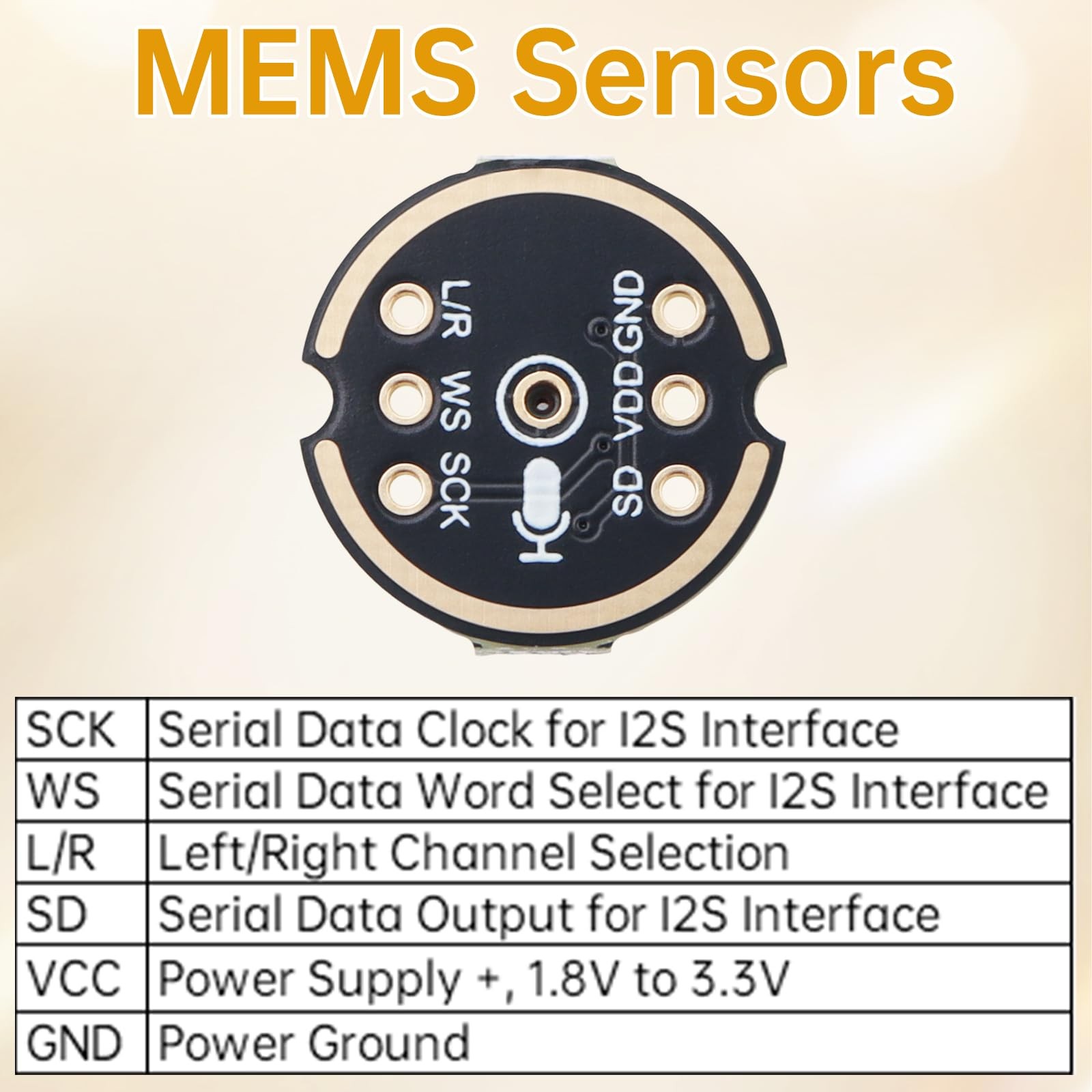 5 PCS INMP441 Omnidirectional Microphone Module I2S MEMS Fit For ESP32 DIY