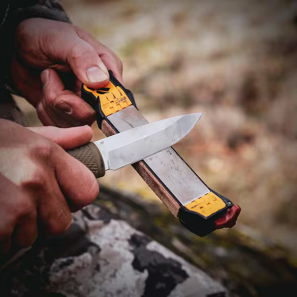 Work Sharp Guided Field Sharpener, Compact Travel Hunting Knife Sharpener Tool