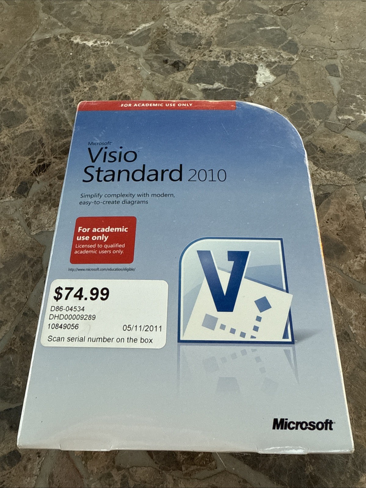 Microsoft Visio Standard 2010 _ For Academic Only Brand New Sealed