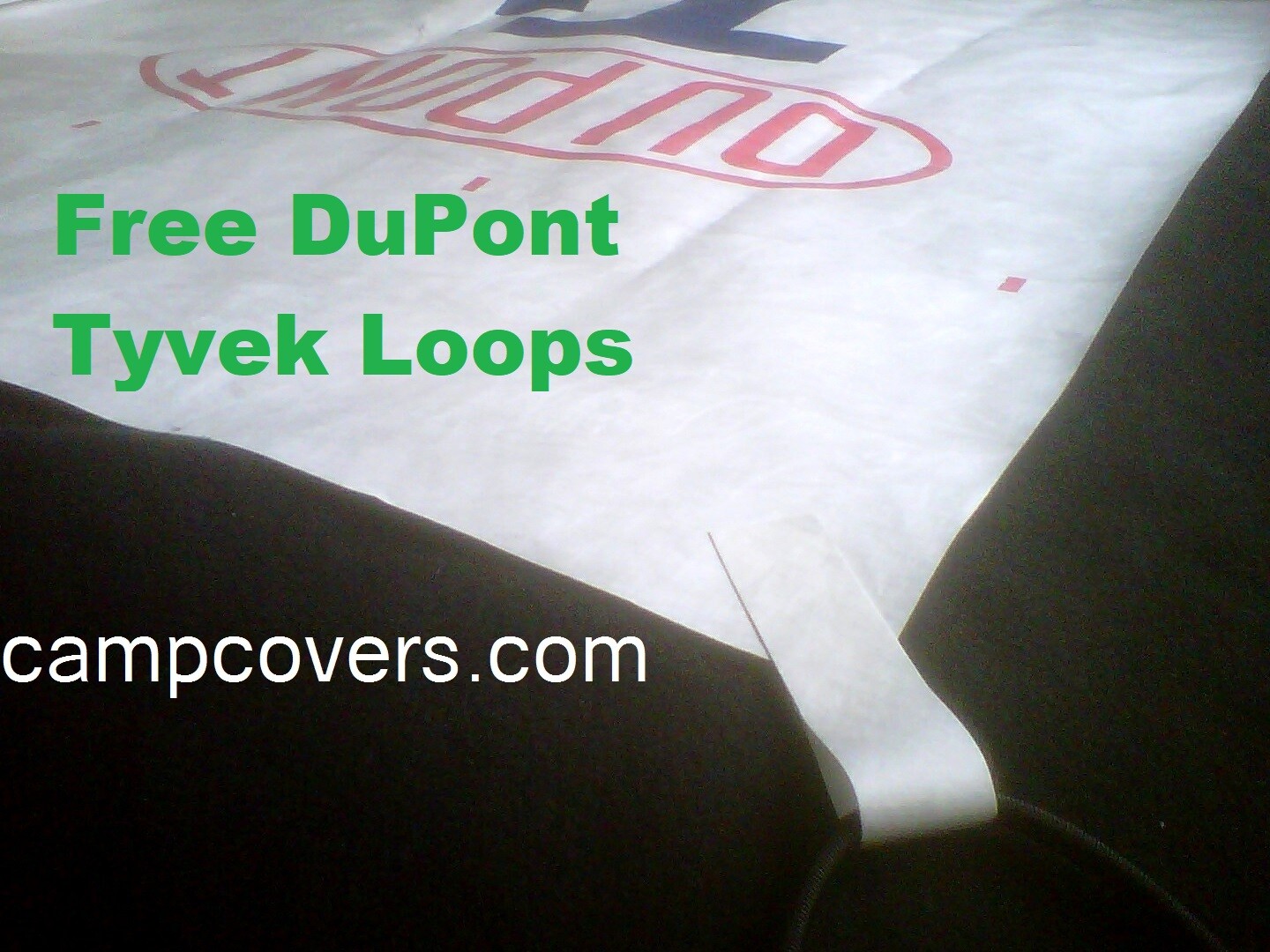 7 X 4 Ft. Tyvek DuPont Homewrap Ground Sheet Tarp Footprint w/ 6 Tyvek LOOPS