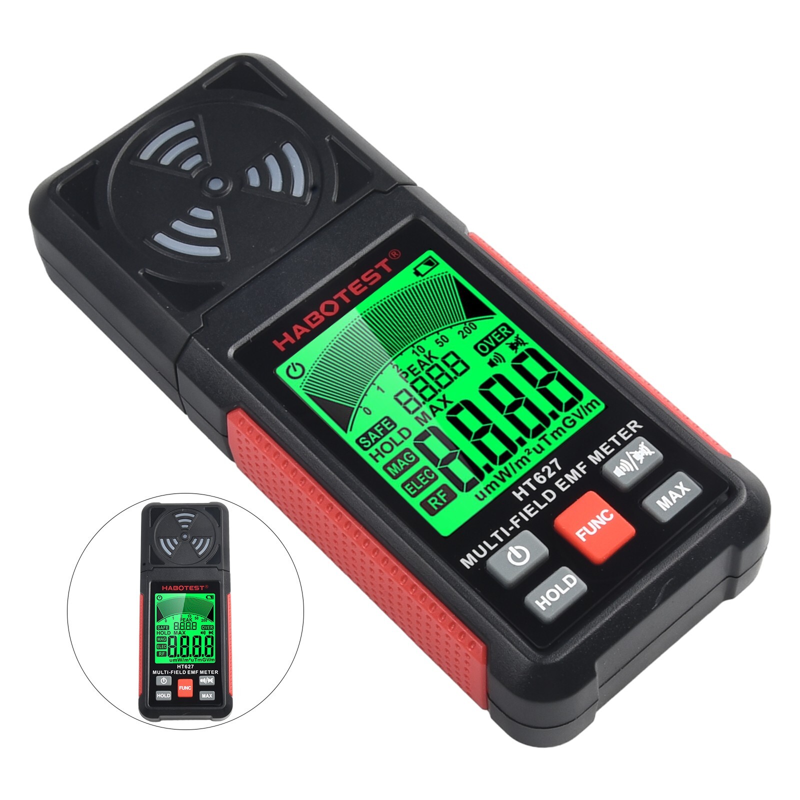 EMF Meter for Radiation Detection in for Wi Fi Routers and Wireless Devices