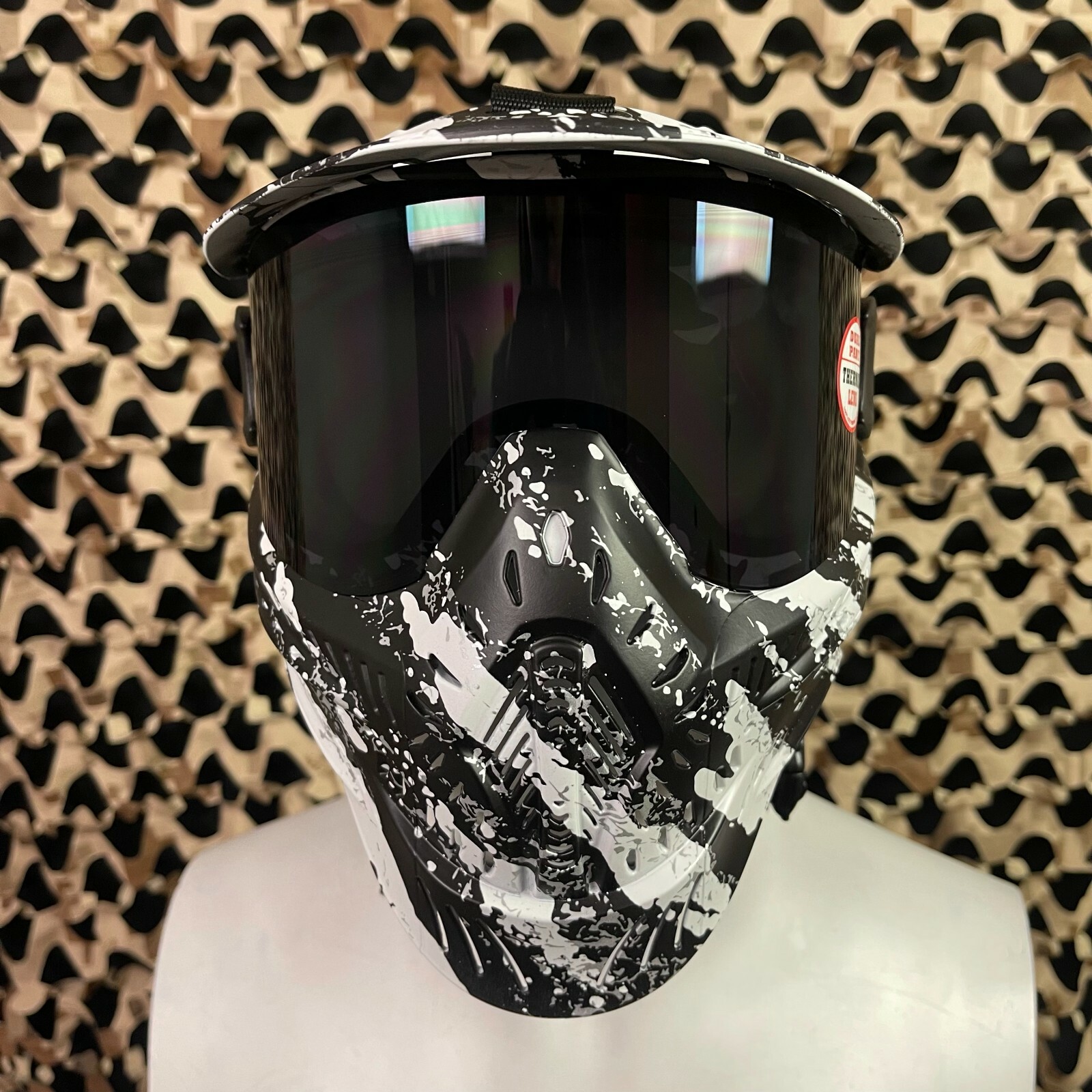 NEW HK Army HSTL Thermal Paintball Mask - Fracture Black/White