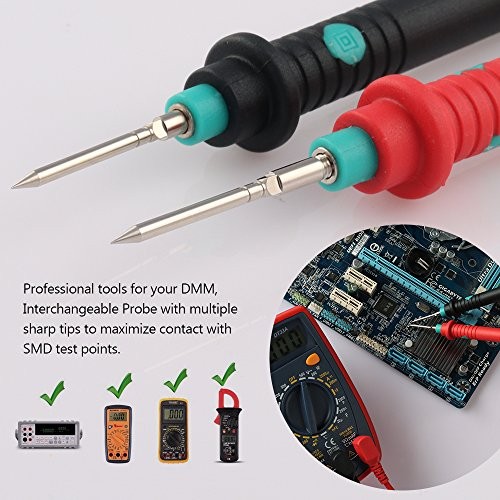 Multimeter Test Leads Kit, Digital Multimeter Leads with Alligator Clips