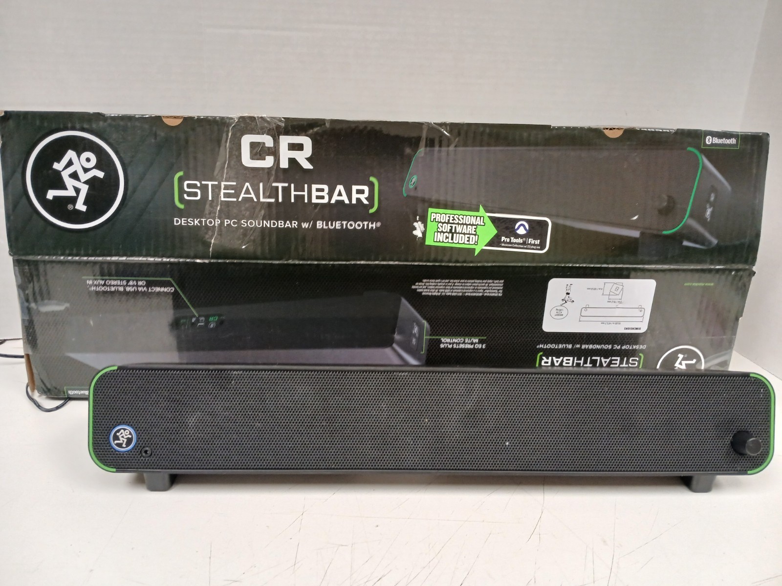 Mackie CR StealthBar Desktop PC Soundbar with Bluetooth