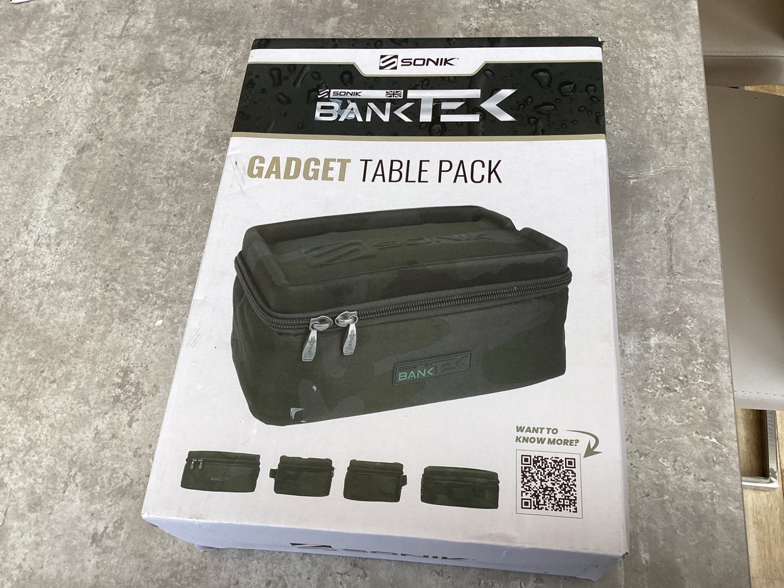 Sonik Bank-Tek Gadget Table Pack Carp Fishing Luggage Bag Green - FC0073