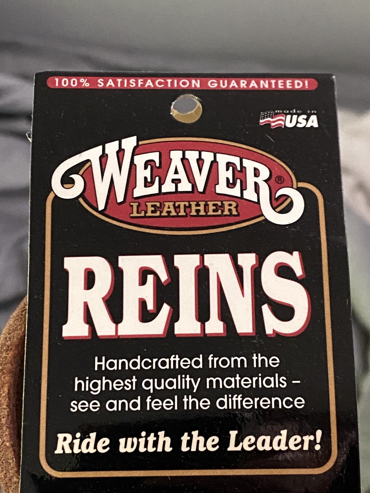 Weaver Flat Roper Brown Leather Reins