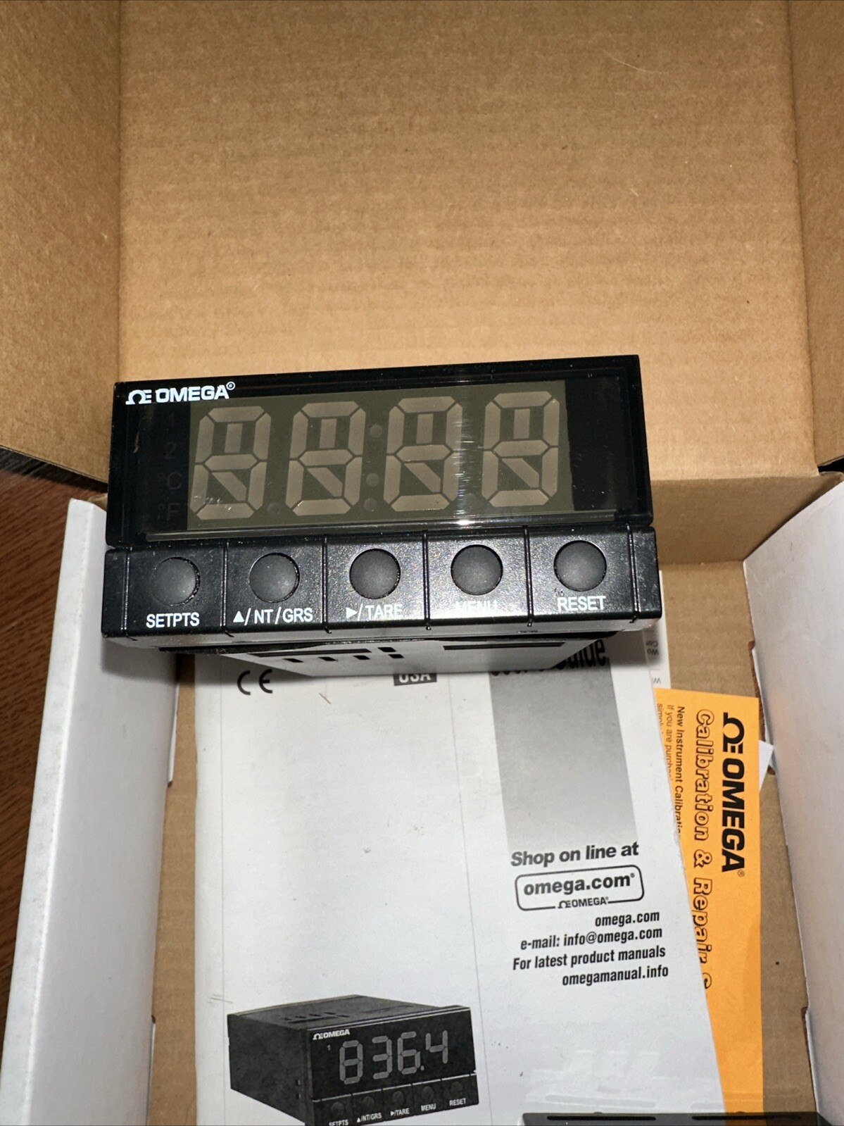 OMEGA DP25B-S - 1.2 STRAIN GAGE PANEL METER 115V Used