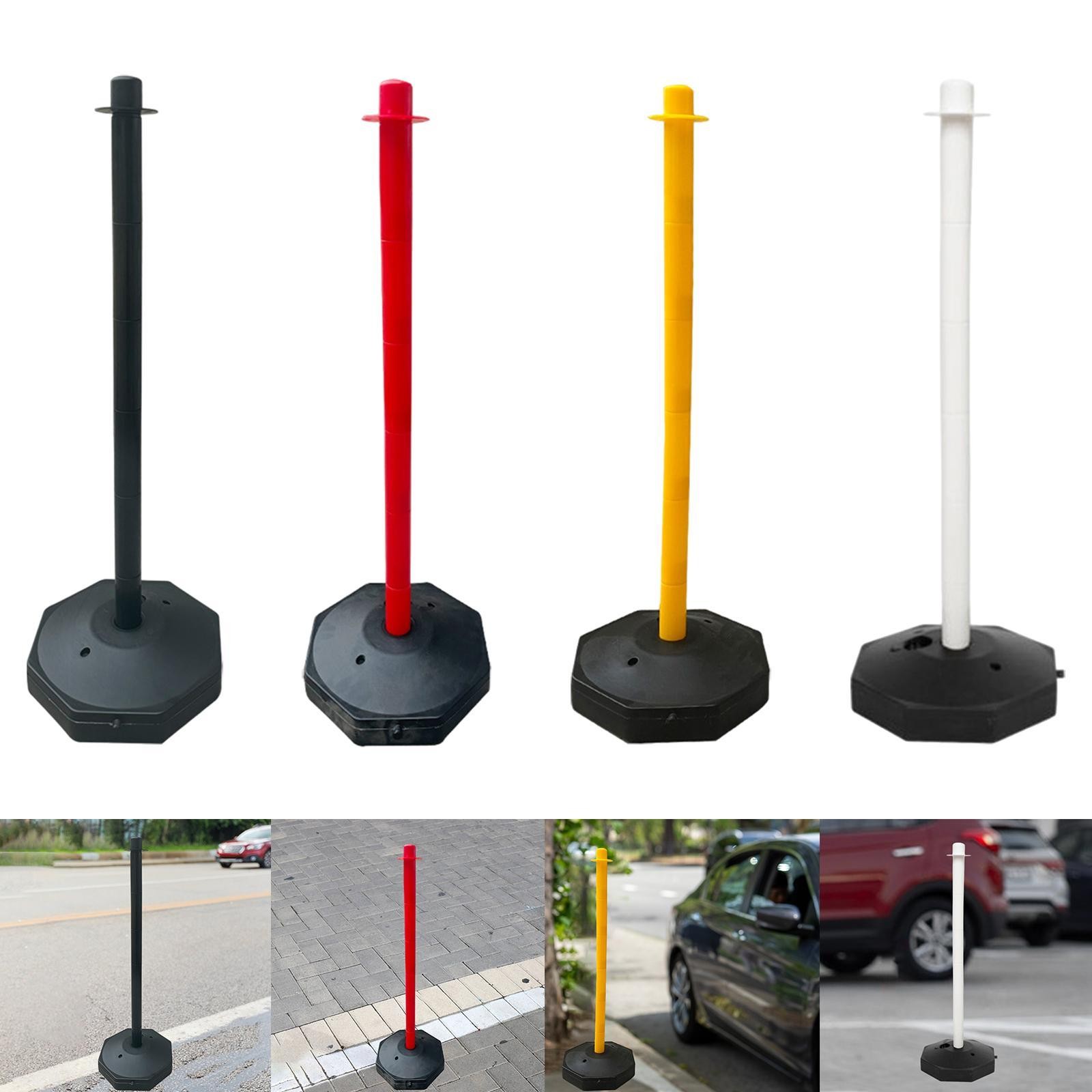 85cm Traffic Cone Barrier Warning Pile Street Pole Portable