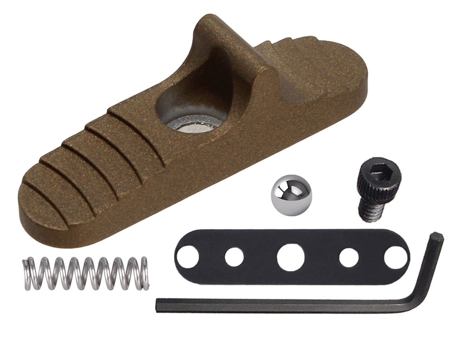 NDZ Mossberg 500 590 88 940 Safety Detent Ball Plate & Spring Kit Burnt Bronze