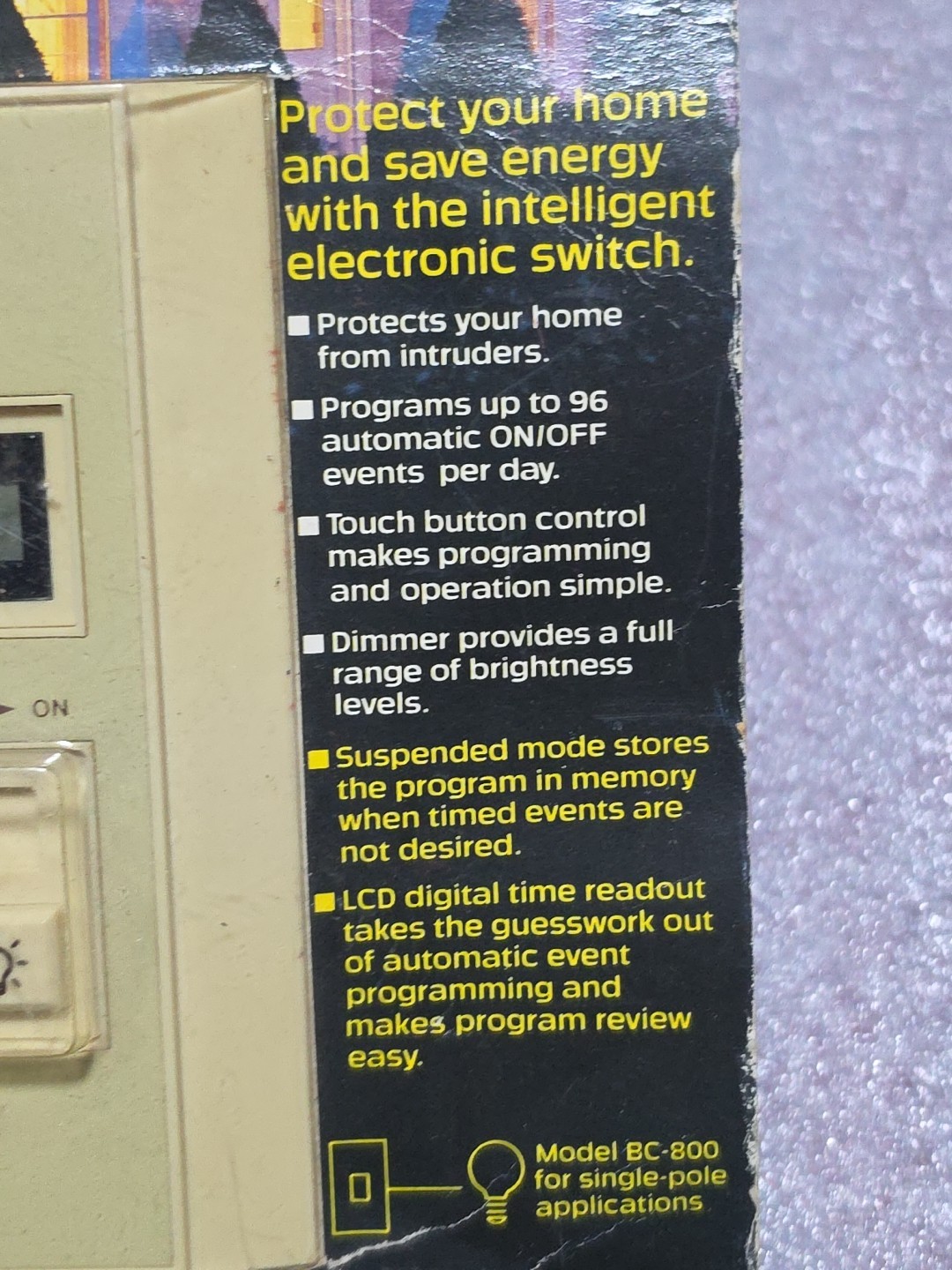 Centurion Control BC800/BC800-3 Programmable Dimmer Security Timer