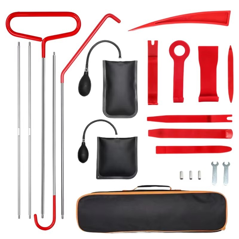 21 PCS Car Door Tool Kit Inflatable Air Pump Auto Window Door Open Fixing