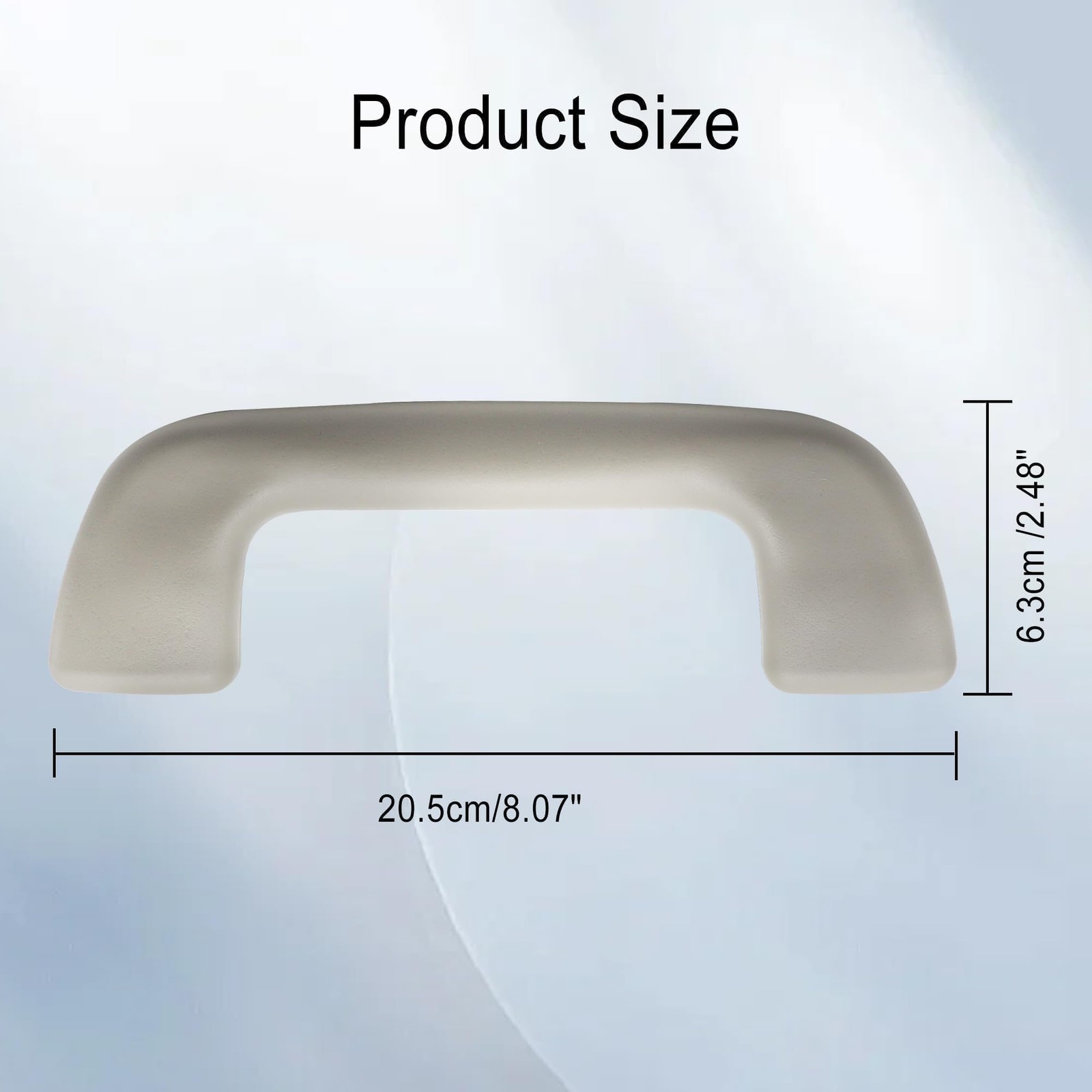 Shtuomoland Front Inner Roof Pull Handle Grab Auto Right, Beige Grey