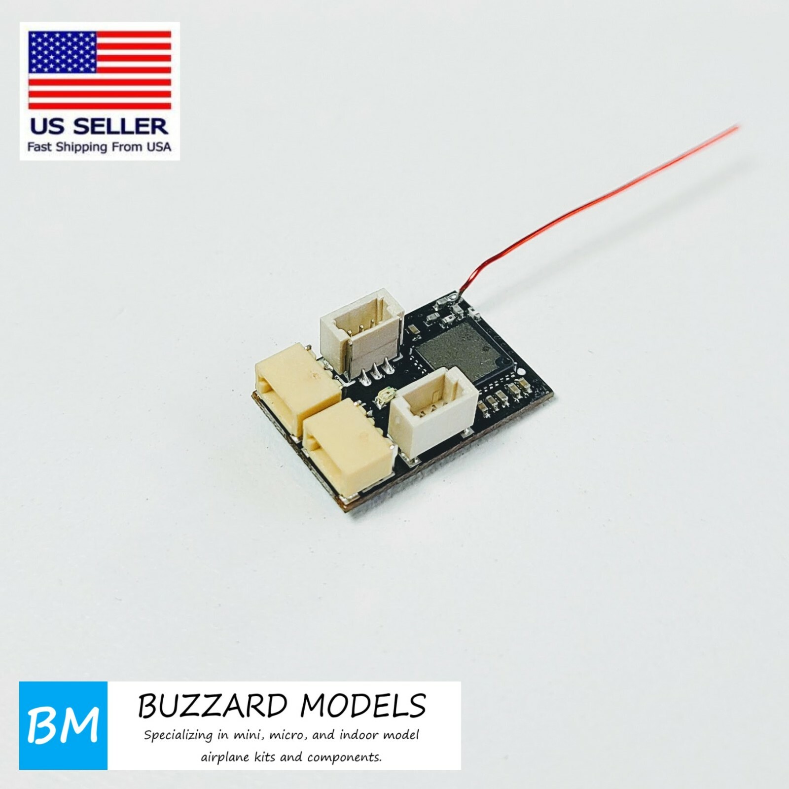 Ma-RX42-D+ DSMX DSM2 SPEKTRUM 5 ch Micro Receiver w/5A 1S Brushed ESC +Telemetry