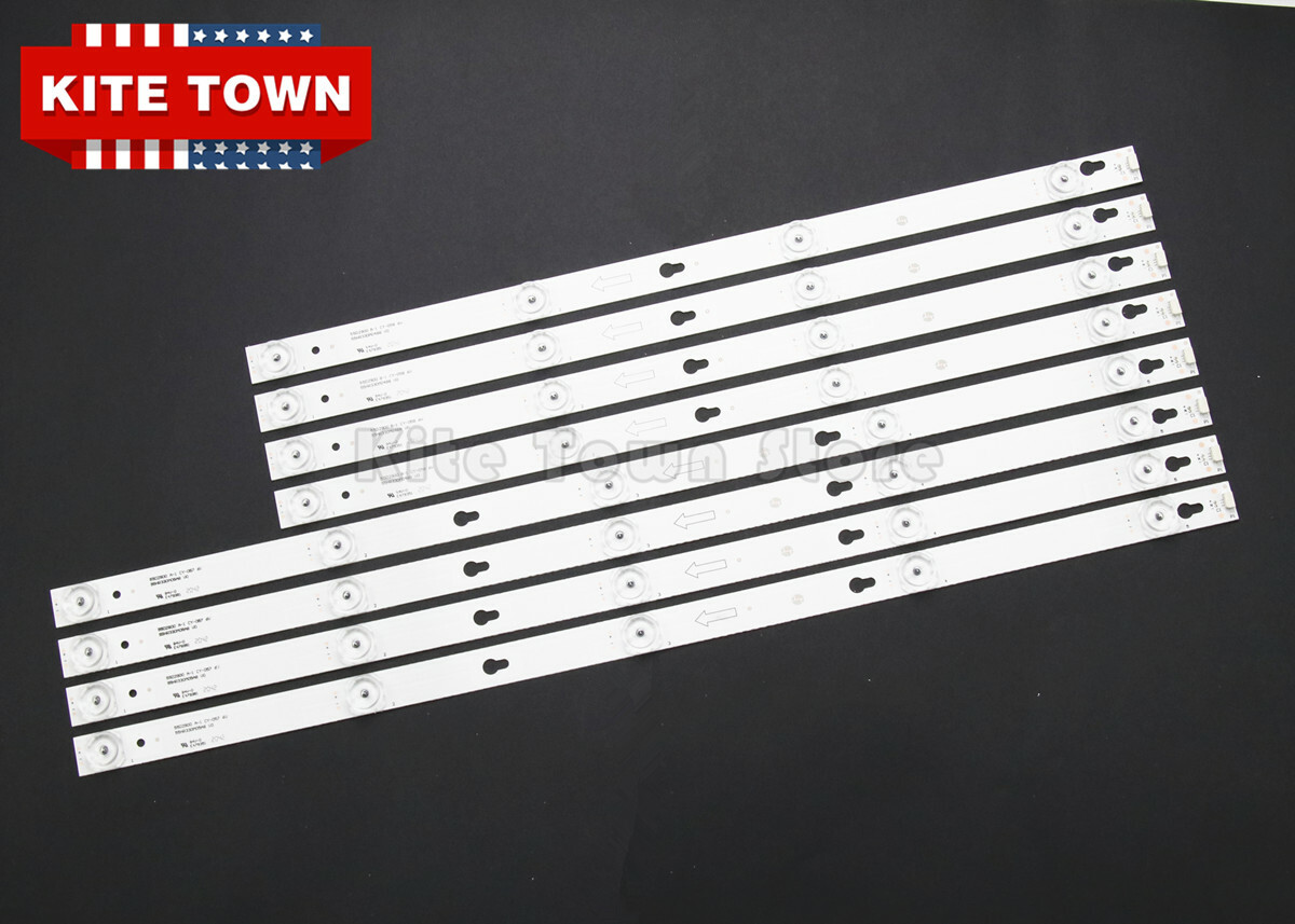LED Strip For TCL 55" TV 55S405TKAA 55S401THAA 55S405TMAA 55S405TBBA 8PCS