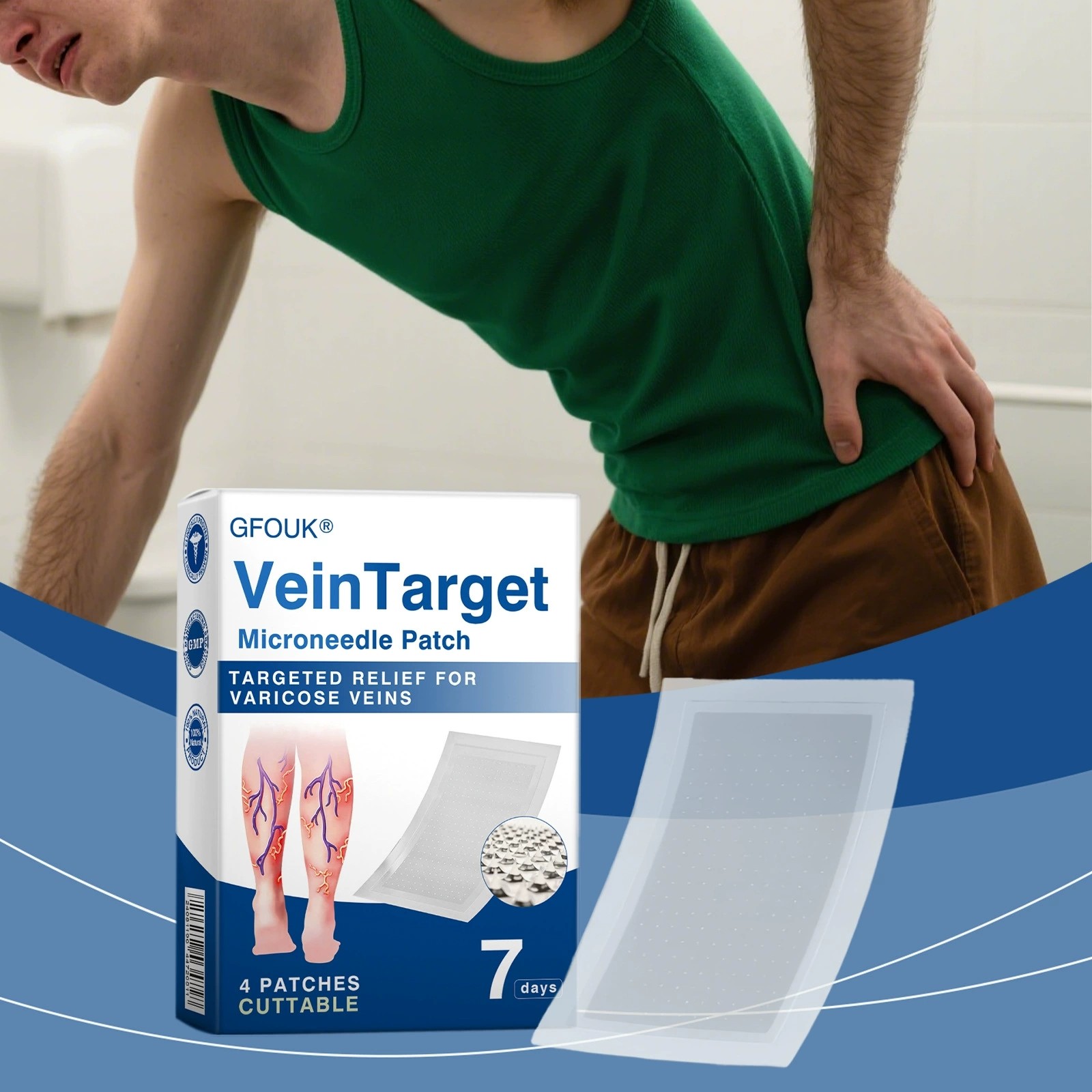 Vein Target Microneedle Patch, 2026 Advanced Varicose Veins Treatment ~20% OFF