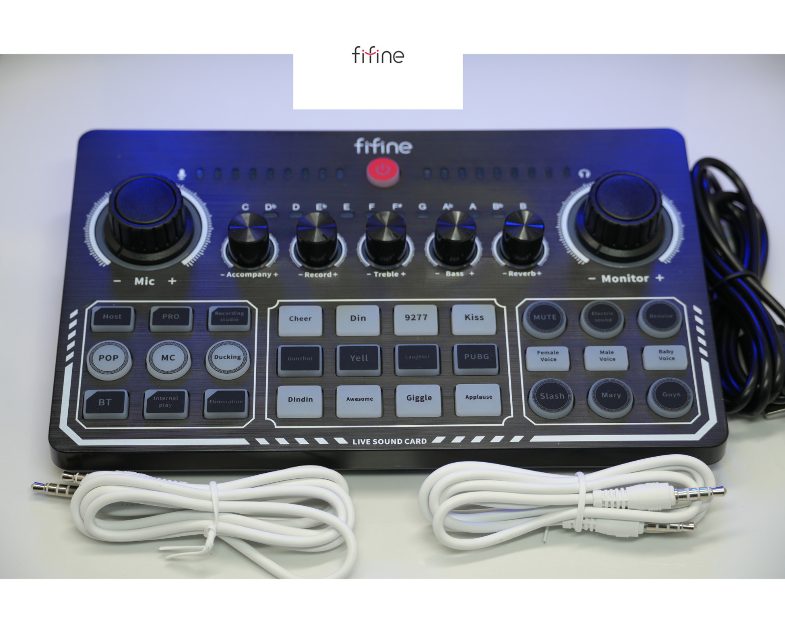 FIFINE Gaming Streaming Audio Mixer Amplitank SC6 Bluetooth