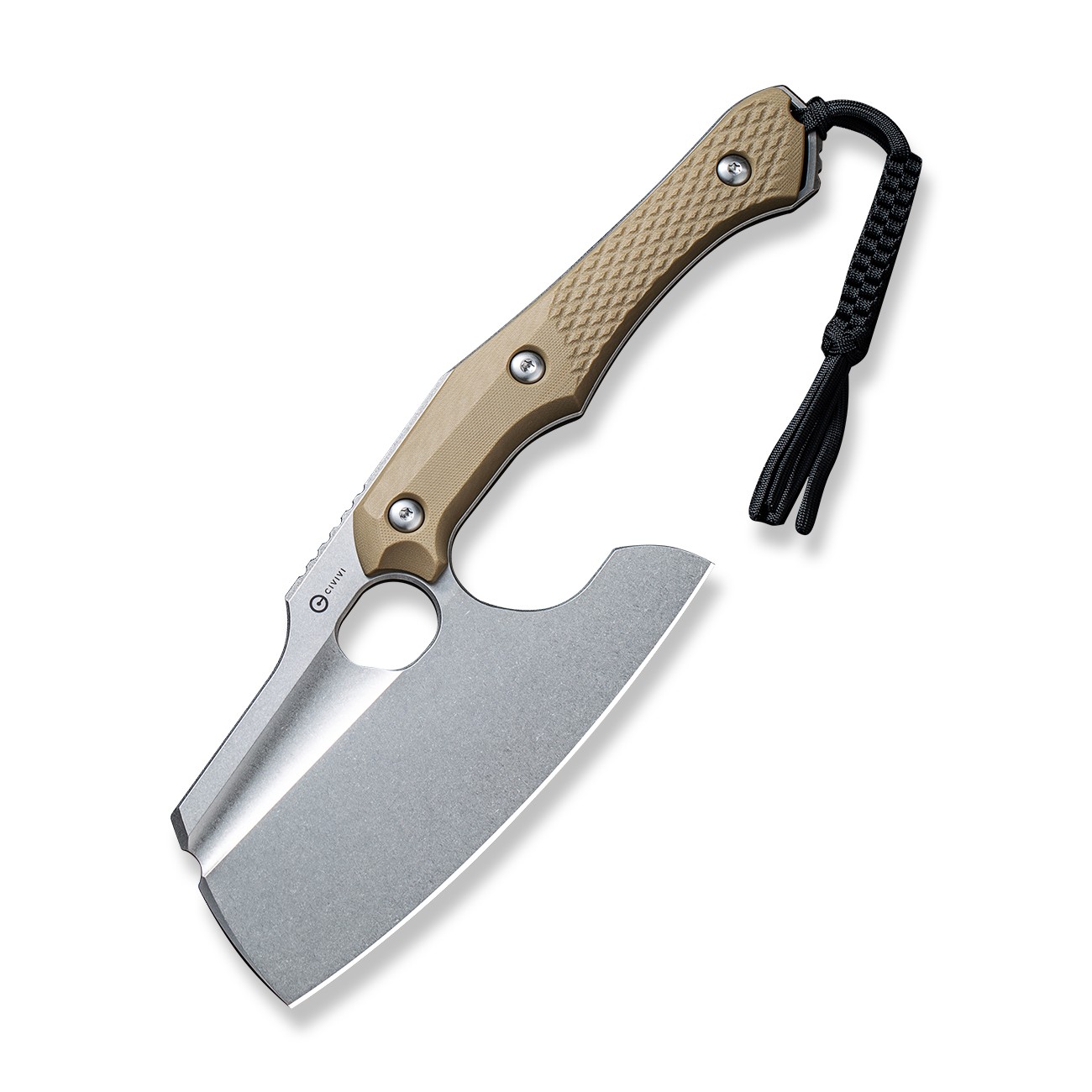 Civivi Knives Aratra Fixed Blade Knife C21041-3 Stonewashed D2 Steel Tan G10