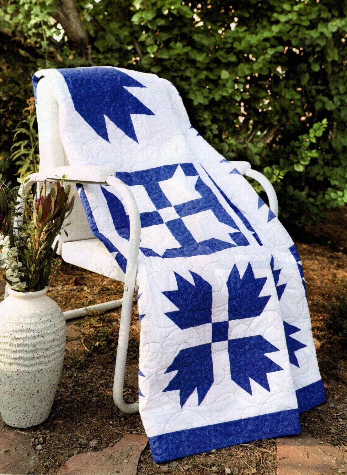Blue Bear Hug Quilt Pattern Pieced RJ