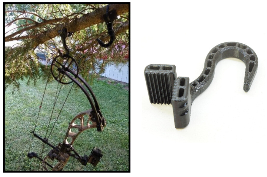 Outdoor Tree Branch Hanger for Bow, Crossbow, Lantern, Backpack, Hiking, Camping