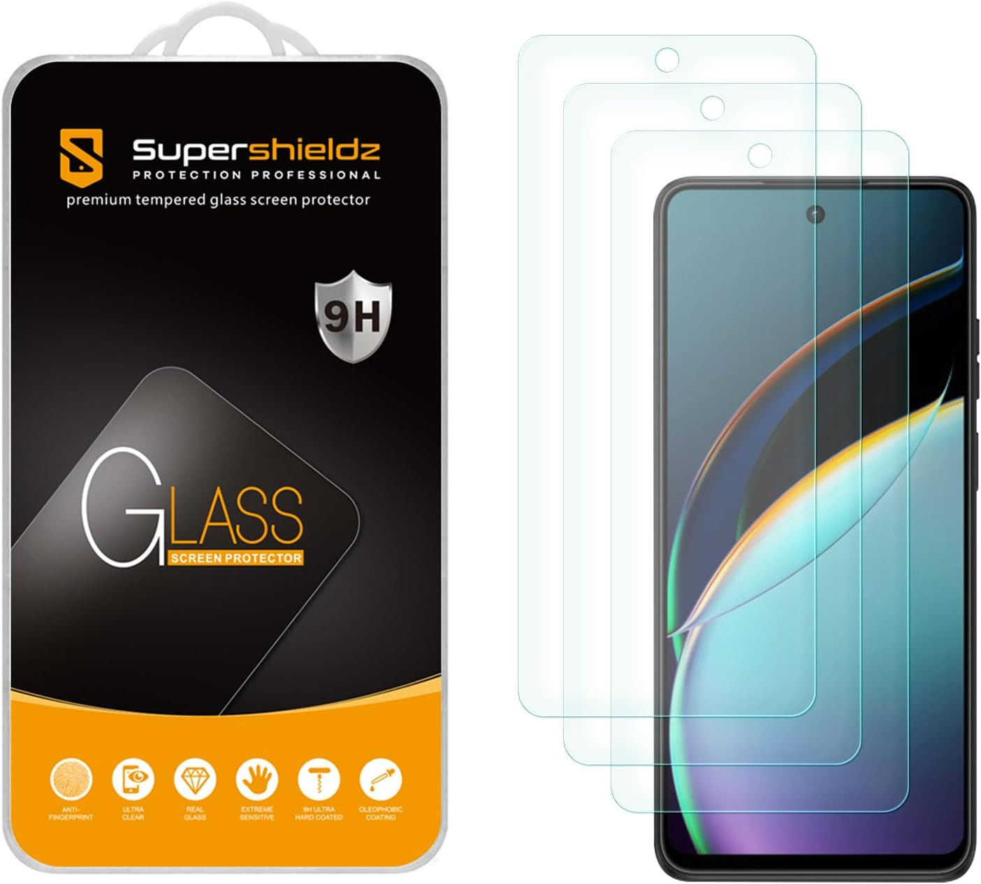 Supershieldz (3 Pack) Designed for Motorola Moto G 5G (2024) Tempered Glass Scre