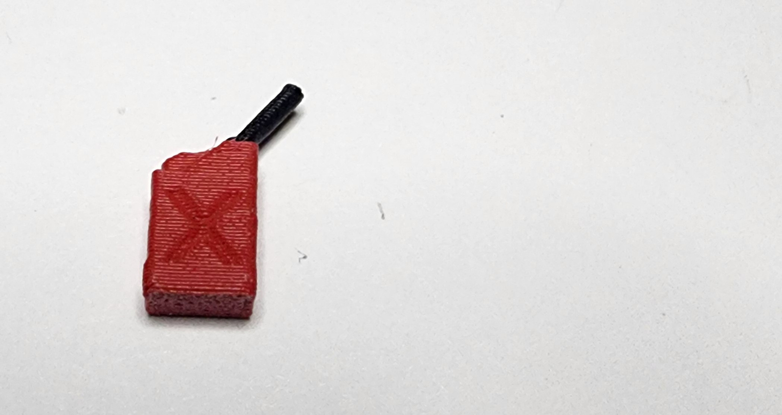 1/64 3D Printed Red Gas Can with Spout