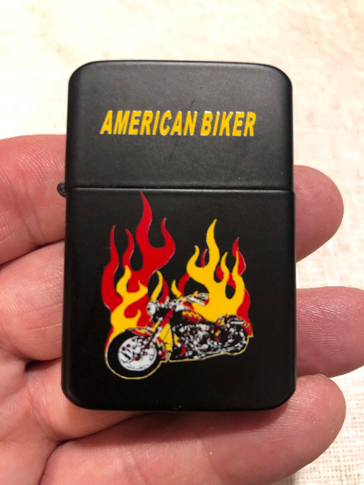 Windproof American Biker Lighter Unused