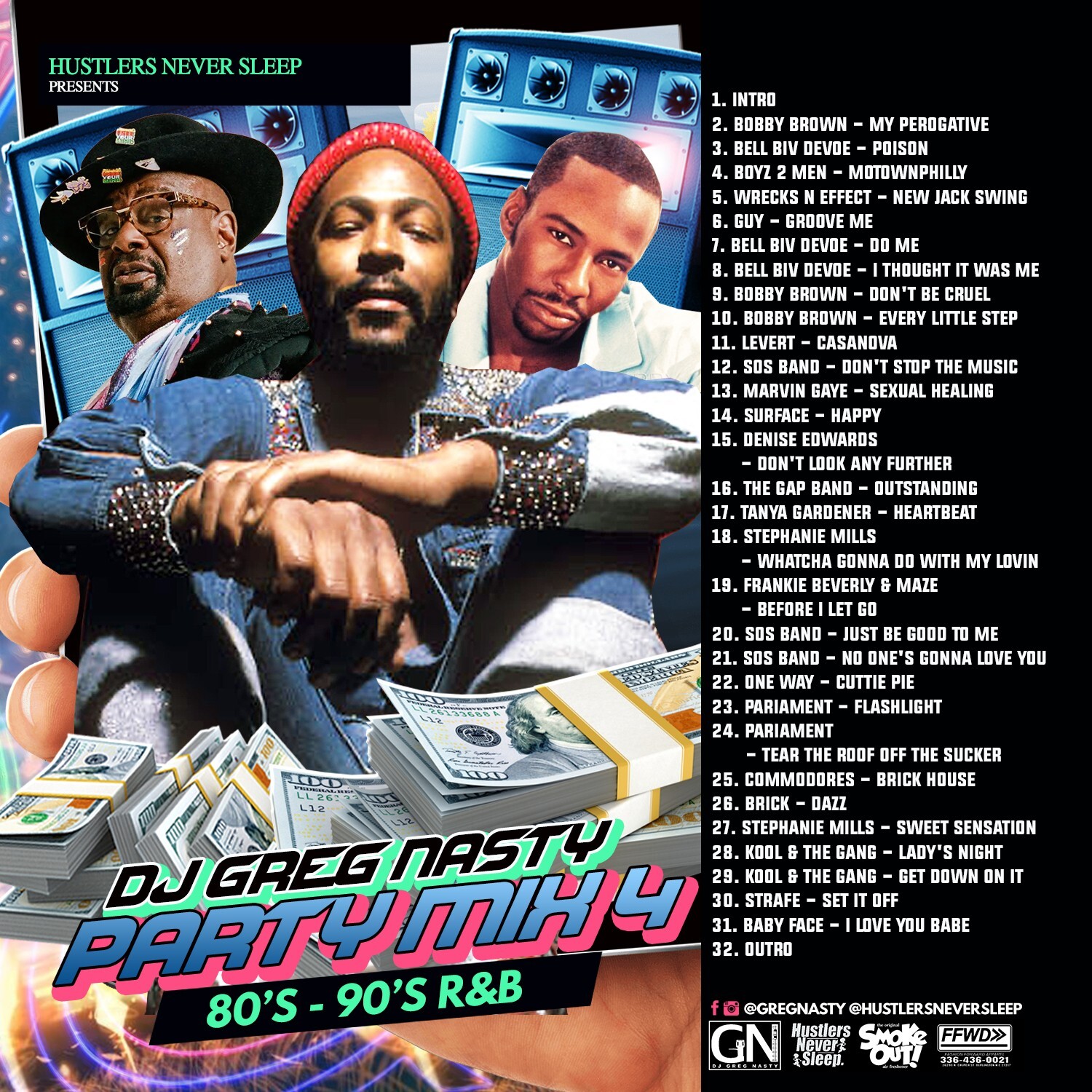 Dj Greg Nasty - PARTY MIX 4  (80'S - 90'S R&B)