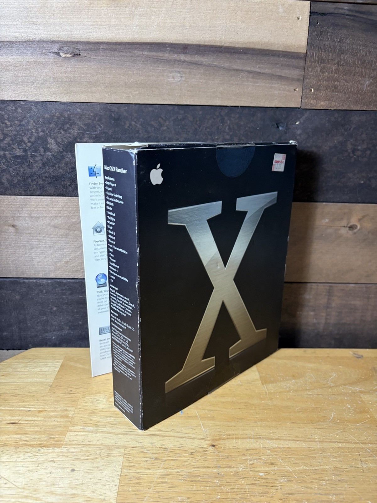 2003 Apple Mac OS X 10.3 Panther Retail Box Complete with CDs Manual & Code