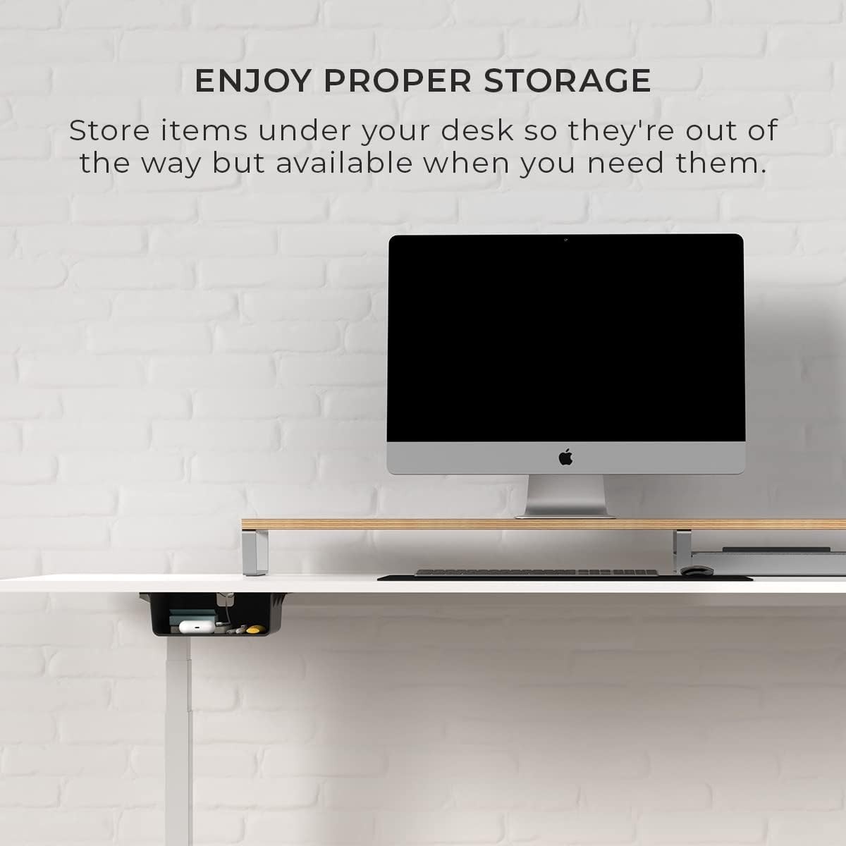 Under Desk Storage Shelf, Drawer Organizer for Office, Workstations, Tables, ...