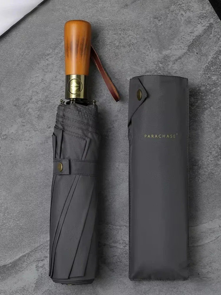 2025 Big Rain Umbrella Double Layer Foldable Windproof Business Golf Automatic