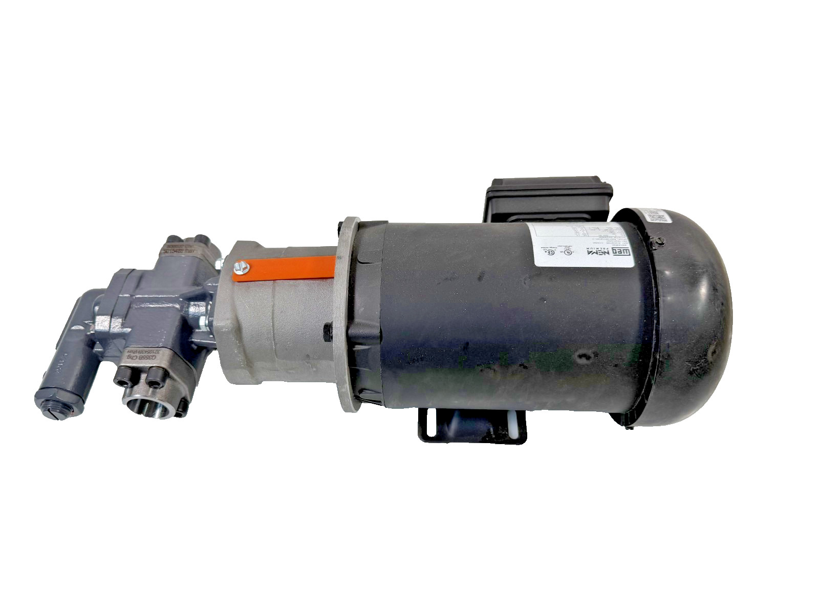 KRACHT KF 25 LF 6/460-015 HYDRAULIC TRANSFER GEAR PUMP W/ WEG 1.5HP MOTOR