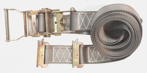 E Track Ratchet Tie Down Strap 2 inch 15 feet 6 pcs