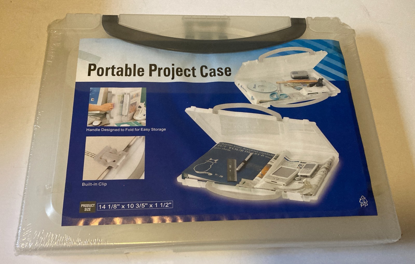 Portable Project Case 14-1/8 x 10-3/5 x 1-1/2 inches Brand New Sealed