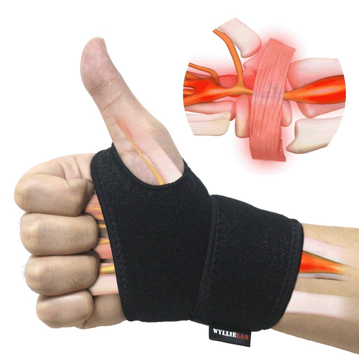 Wrist Brace for Carpal Tunnel, Comfortable and Adjustable Wrist Support Brace...