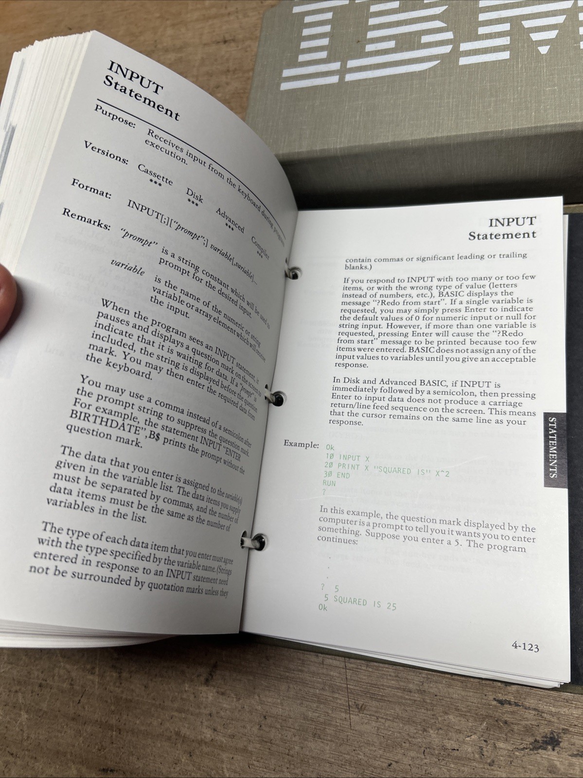 IBM BASIC Reference 1982 1.10 2nd Edition 6025013 (No Software)