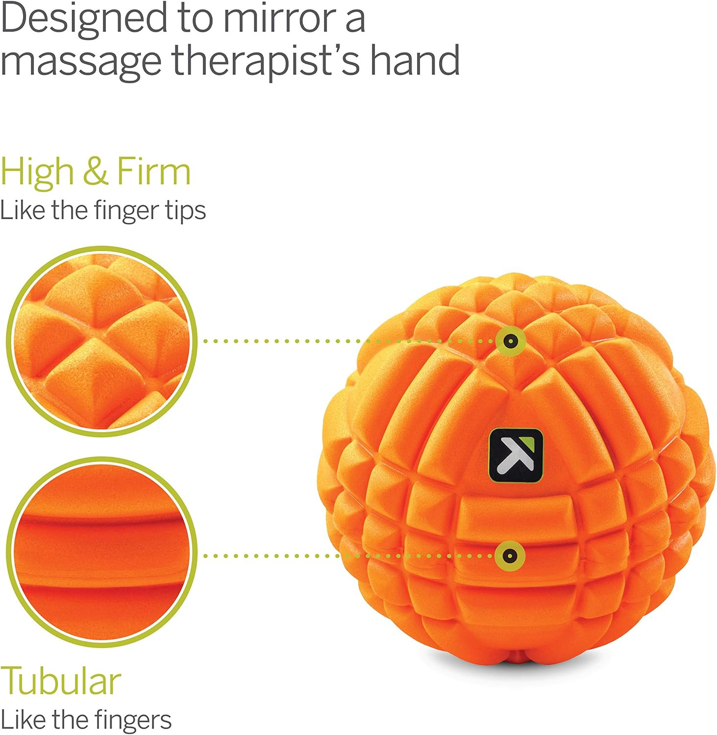 Trigger Point Performance GRID Ball Foam Massage Ball (5-Inch) , Orange