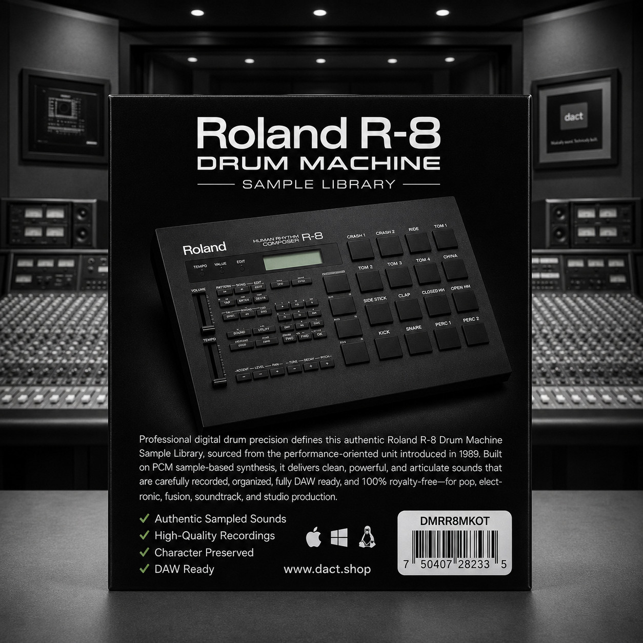 Roland R-8 Drum Machine Sample Library