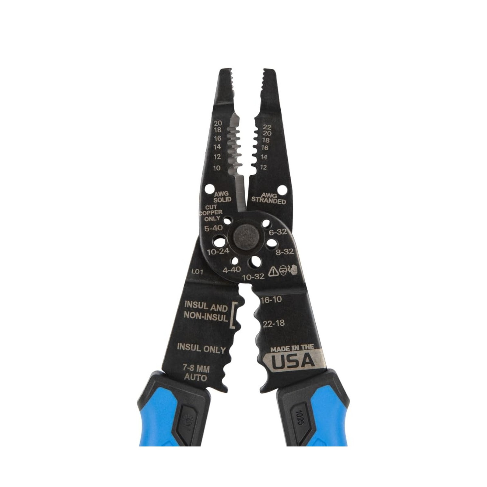 Klein Tools 1025 Long Nose Multi-Purpose Wire Stripper Tool, Made in USA Prof...