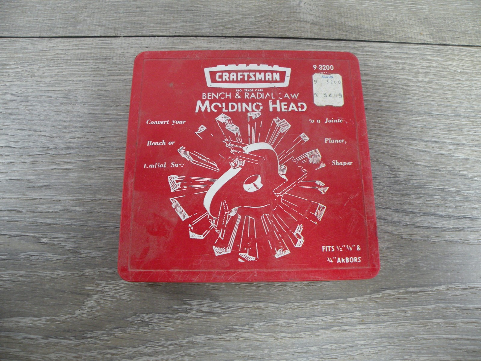 CRAFTSMAN 9-3200 Bench & Radial Saw Molding Head Cutter Set 5/8" 3/4" Arbors