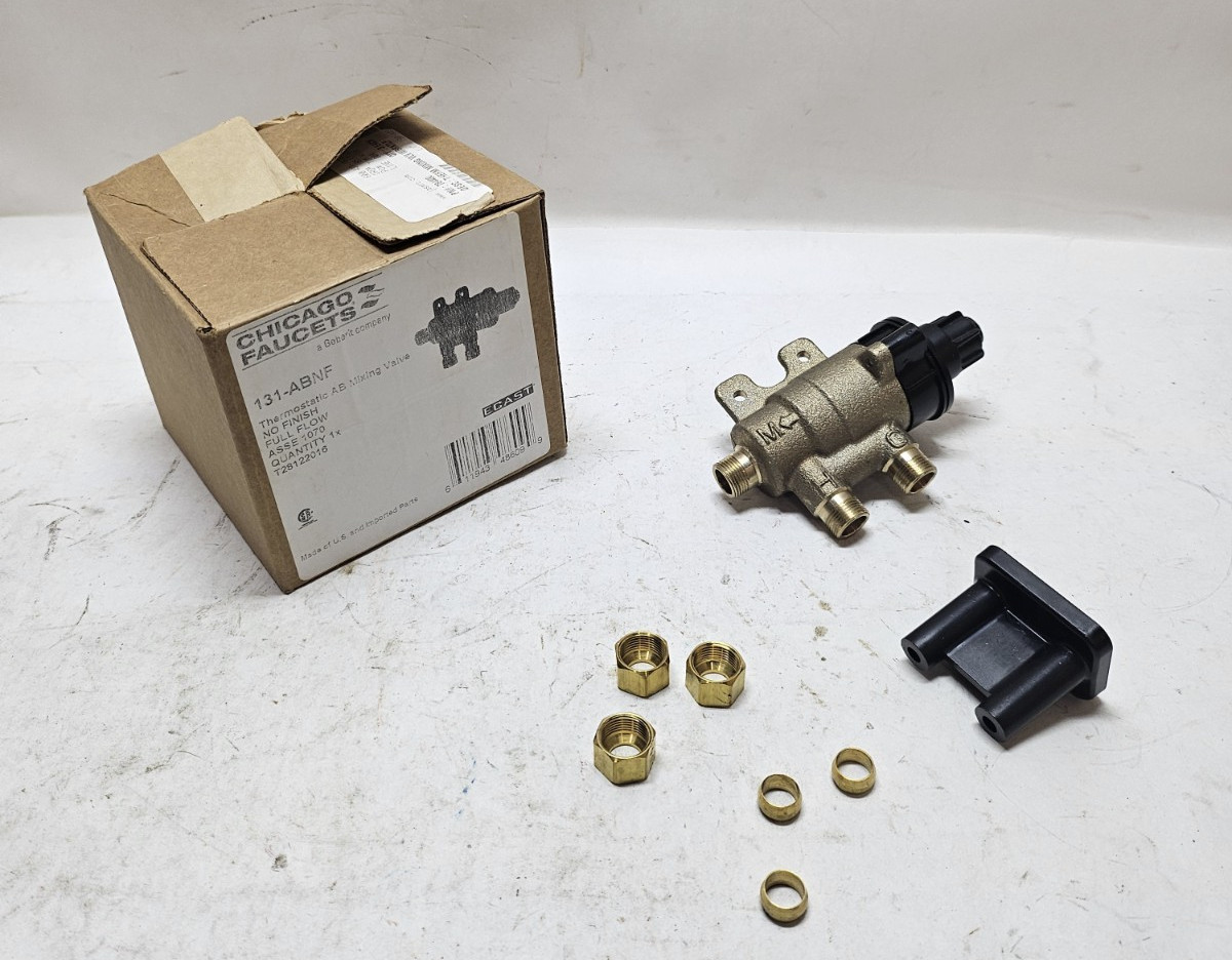 Chicago Faucets 131-ABNF No Finish Thermostatic AB  Mixing Valve