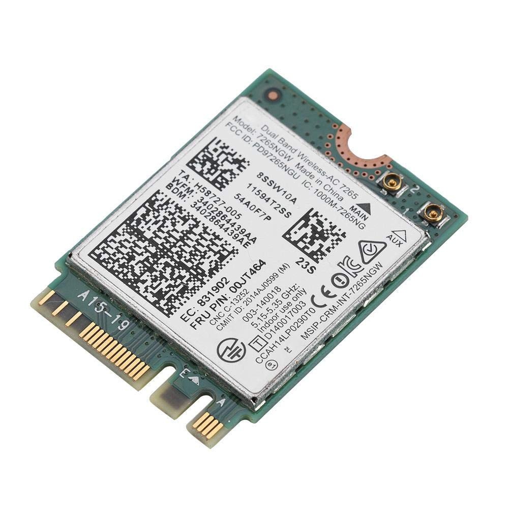 Network Card for Dual Band -AC 7265 Dual Band Card + Bluetooth 4.0 Wlan Card ...