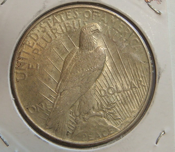 1935 Peace Dollar AU55 ICG