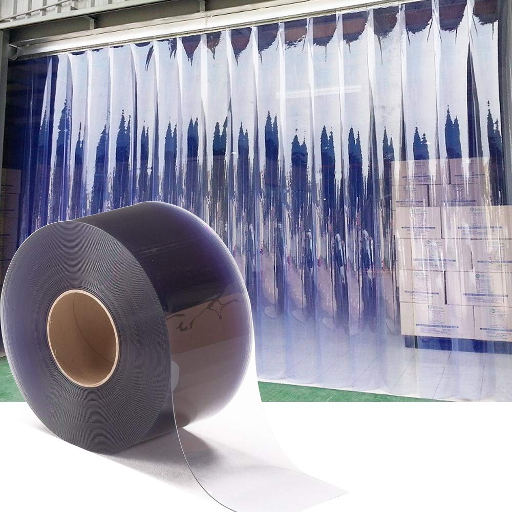 Plastic Vinyl Strip Door Curtain “ 148 Feet Clear Pvc Curtain Bulk Roll Commerci
