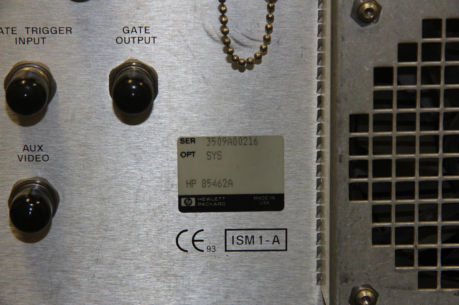 HP HEWLETT PACKARD 8546A EMI Receiver OPT SYS