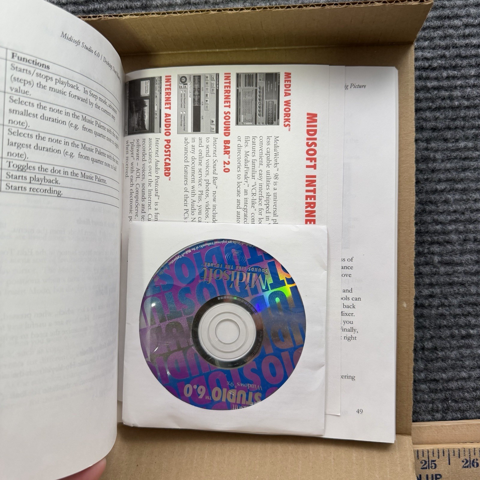 Midisoft Studio 6.0 For Windows 95 MIDI Desktop Sheet Music 2.0 CD-ROM Sequencer