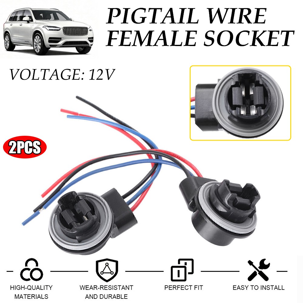 3157 Brake &Turn Signal Bulb Socket Harness For Chevy Suburban Tahoe Replacement