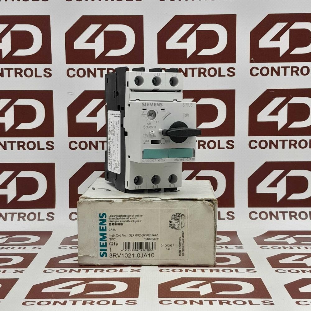 3RV1021-0JA10 | Siemens | SIRIUS, Circuit Breaker, 3 Pole, 690VAC, 13A, Opened