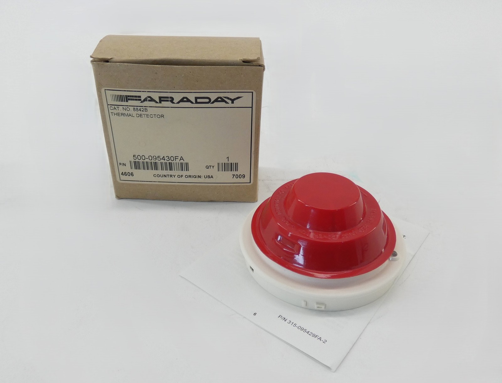 Faraday 500-095430FA Model 8842 Thermal Fire Detector - NEW Surplus!