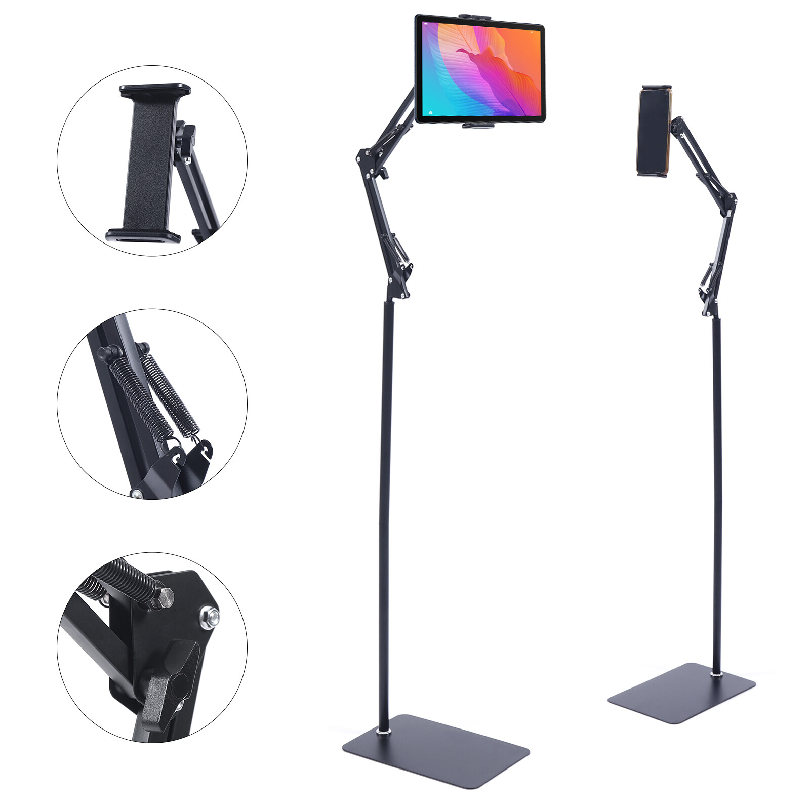 iPad Floor Stand Adjustable Tablet Holder Height Adjustable iPad Floor Stand