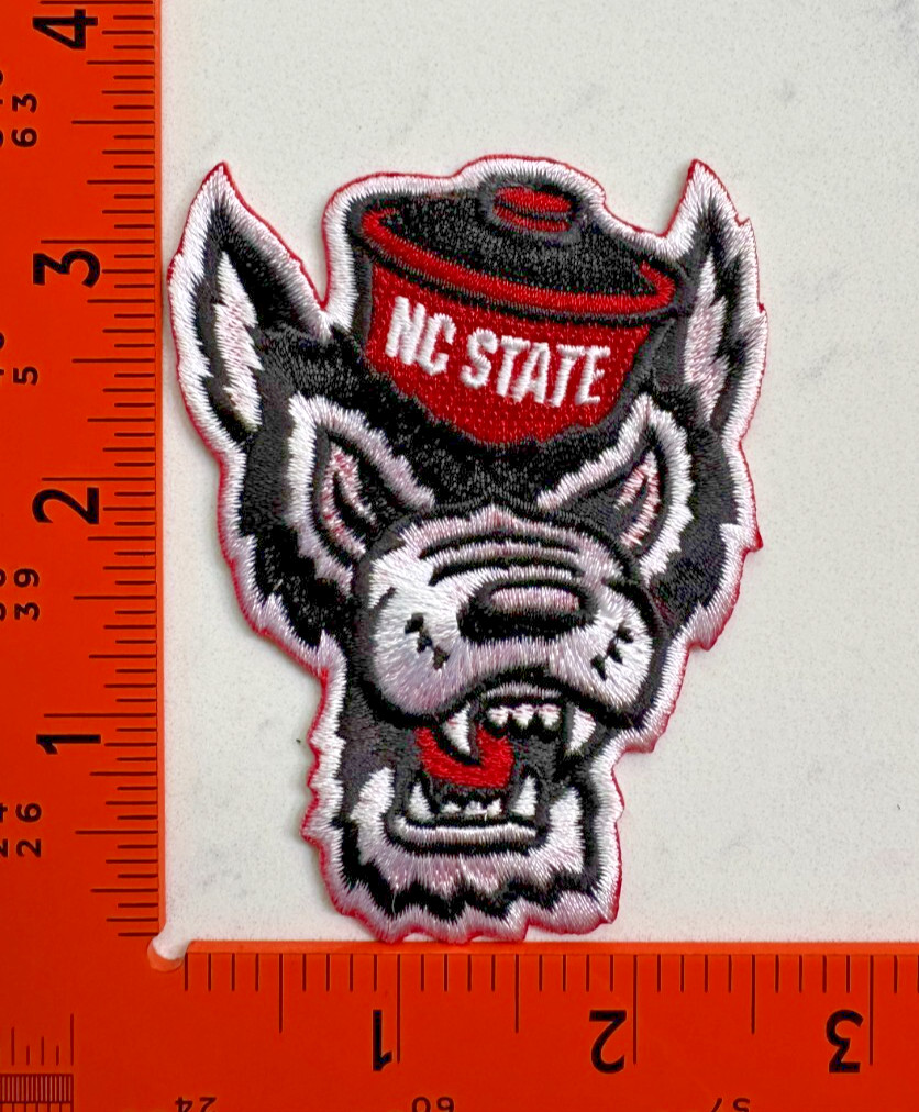 NC State Wolfpack Patch – NCSU Team Logo Embroidered Iron-On Sew-On Badge